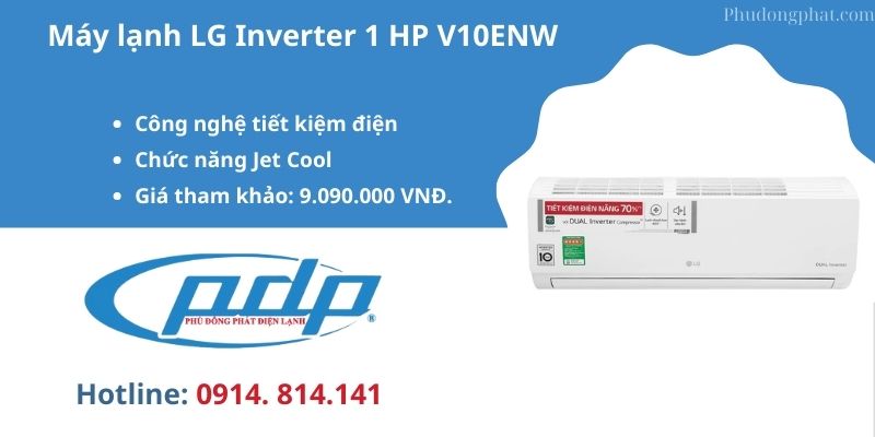 Máy lạnh LG Inverter 1 HP V10ENW