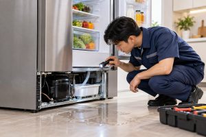 Tủ lạnh bị chảy nước ra sàn: Cách kiểm tra an toàn