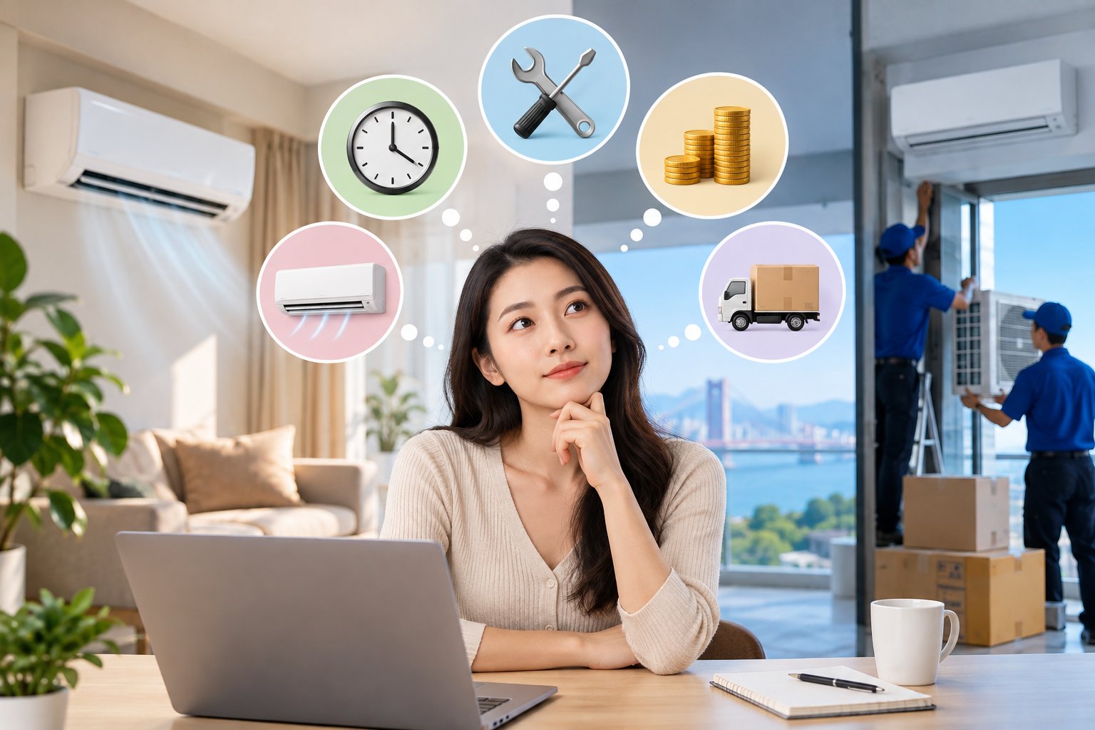 Ảnh minh hoạ: Nên thuê hay mua máy lạnh? Khung quyết định thực tế
