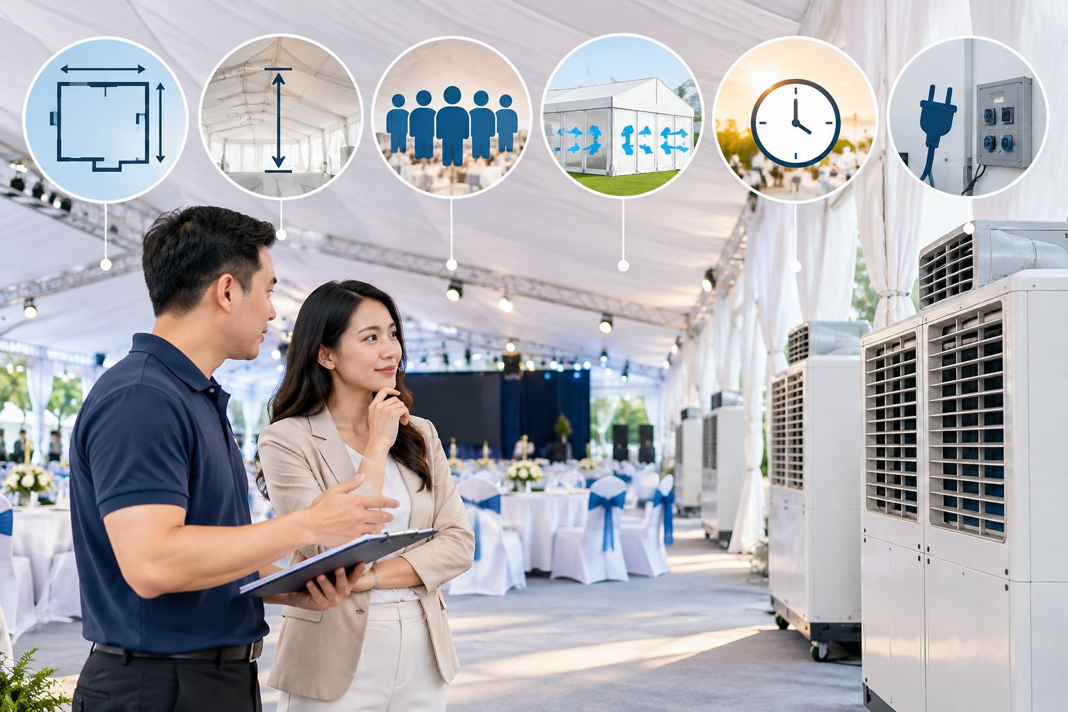 Thuê máy lạnh cho sự kiện: 6 dữ liệu cần chuẩn bị 1 Ảnh minh hoạ: Thuê máy lạnh cho sự kiện: 6 dữ liệu cần chuẩn bị