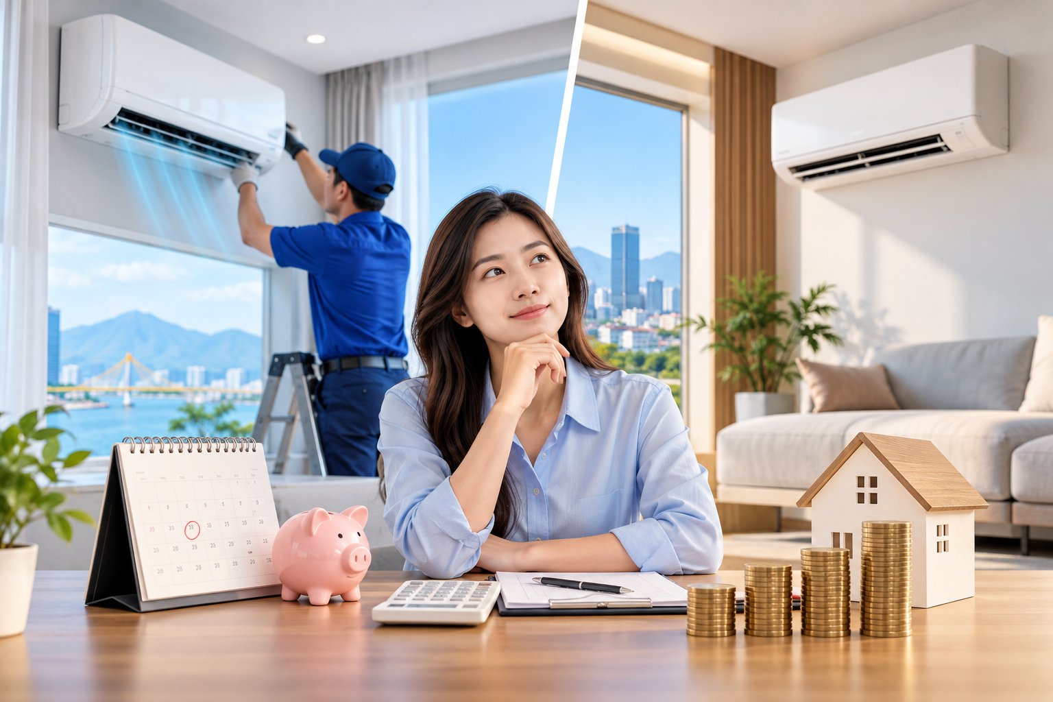 Ảnh minh hoạ: Nên thuê hay mua máy lạnh? Khung quyết định thực tế