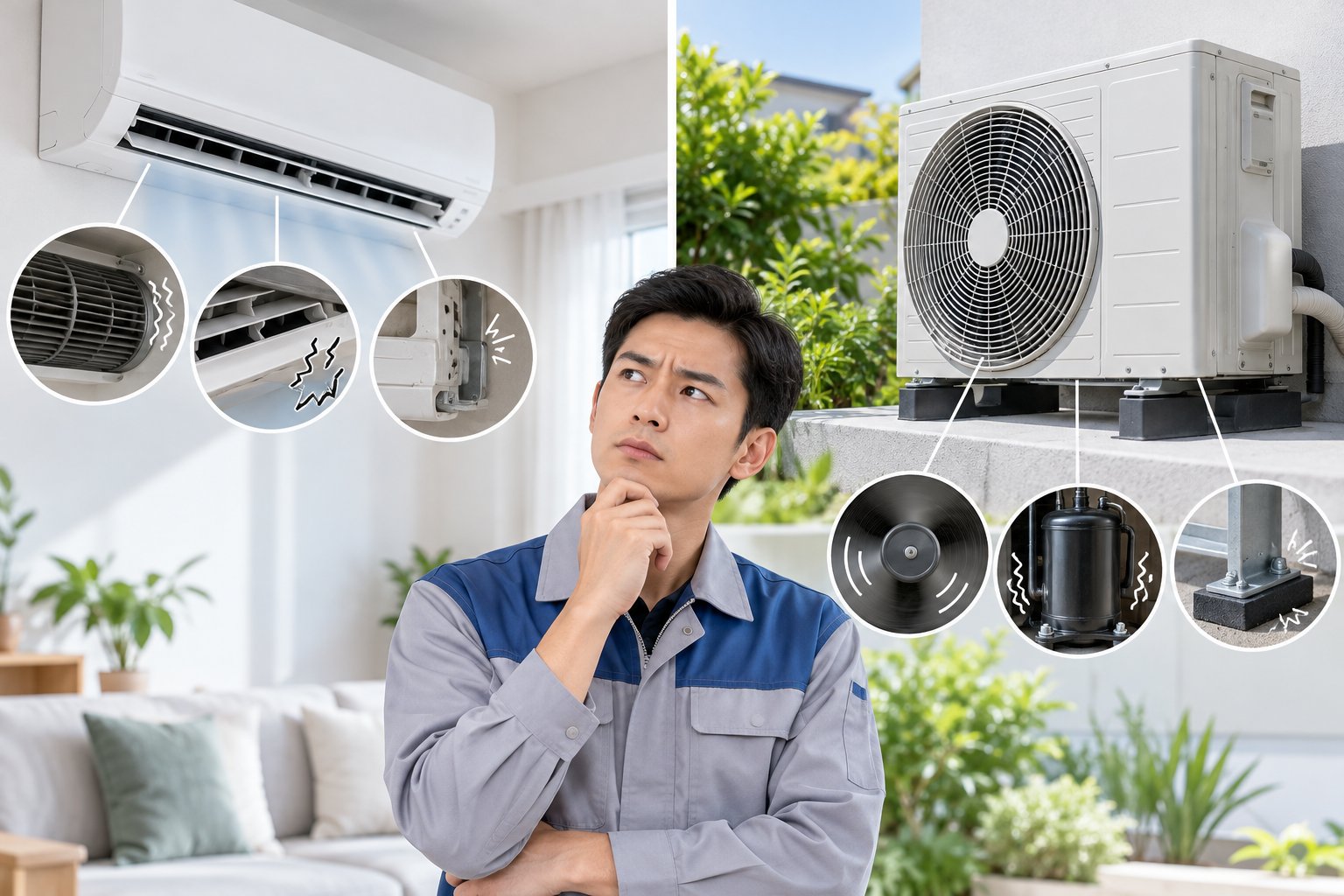 Ảnh minh hoạ: Máy lạnh kêu to bất thường: Cách khoanh vùng lỗi