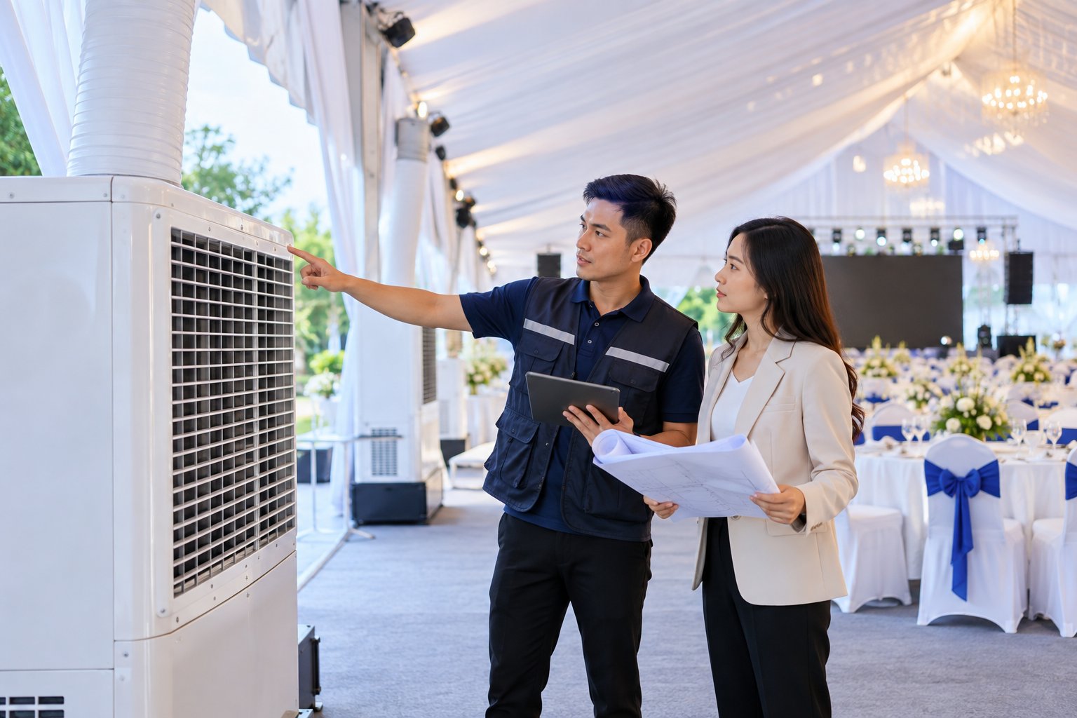 Thuê máy lạnh cho sự kiện: 6 dữ liệu cần chuẩn bị 2 Ảnh minh hoạ: Thuê máy lạnh cho sự kiện: 6 dữ liệu cần chuẩn bị