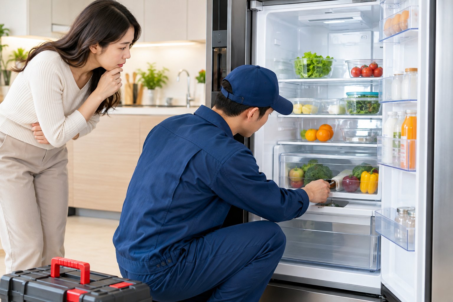Ảnh minh hoạ: Tủ lạnh bị đọng nước ngăn mát: Cách kiểm tra