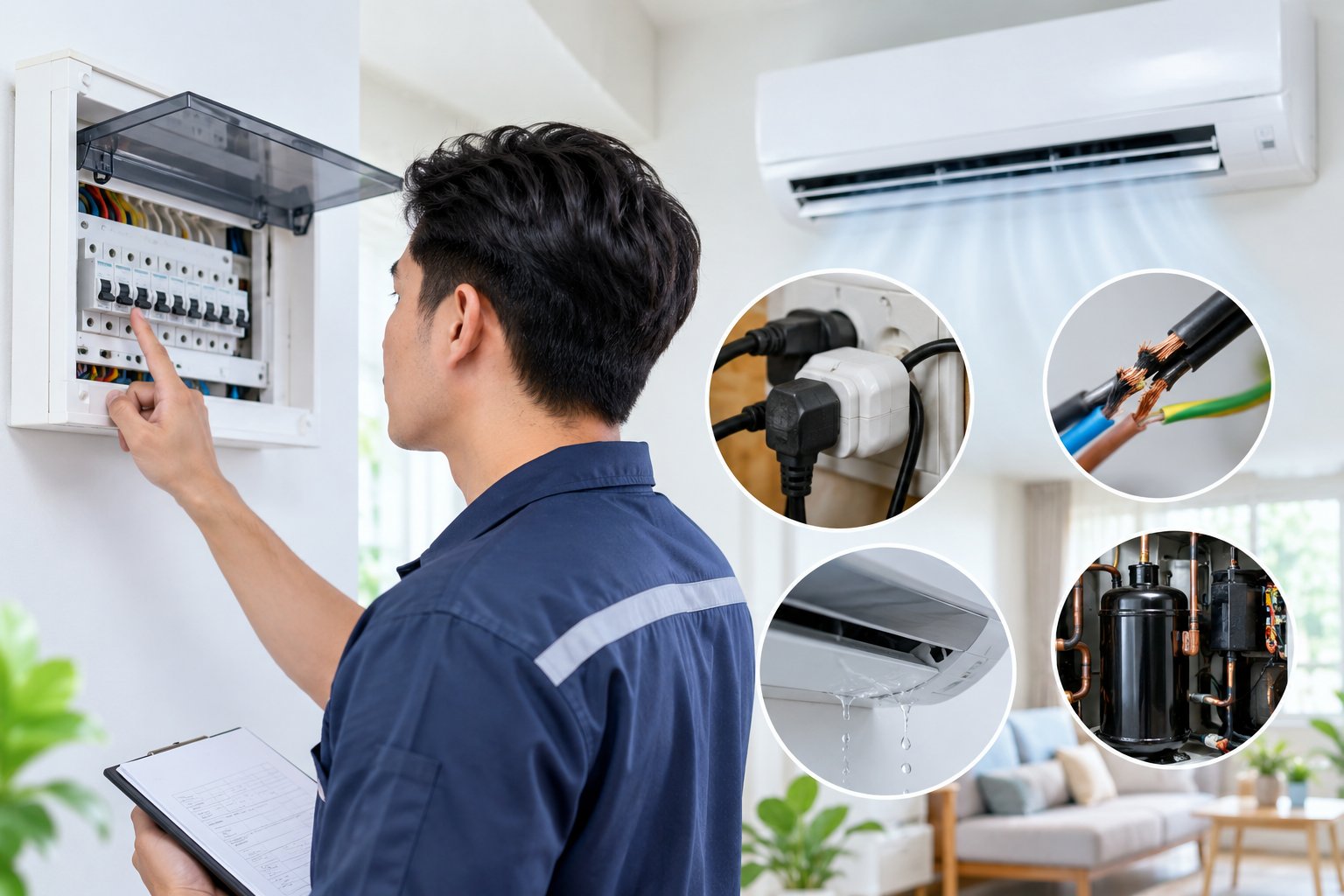 Ảnh minh hoạ: Máy lạnh làm nhảy aptomat: Nguyên nhân, cách xử lý
