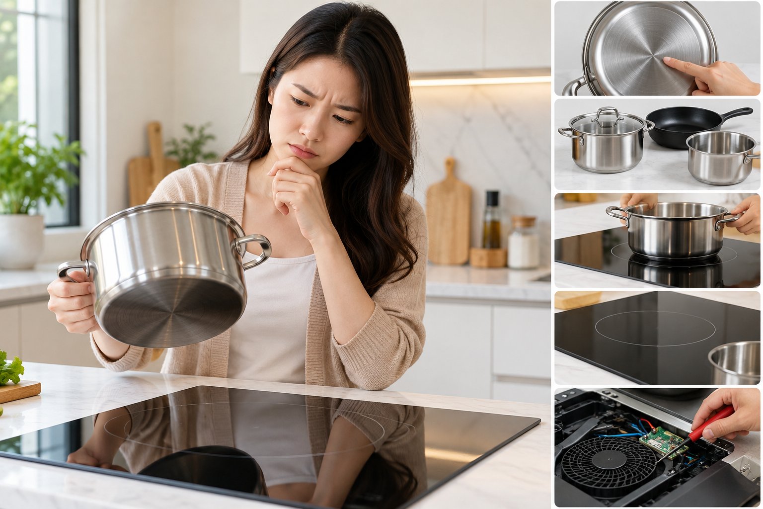 Bếp từ không nhận nồi: Cách kiểm tra và xử lý 3 Ảnh minh hoạ: Bếp từ không nhận nồi: Cách kiểm tra và xử lý