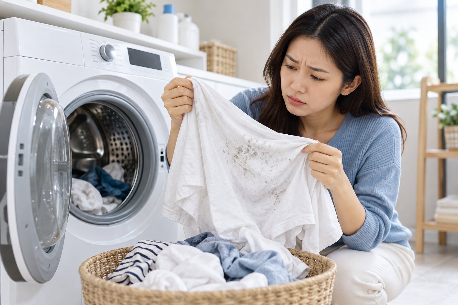 Ảnh minh hoạ: Máy giặt giặt không sạch: Checklist tự kiểm tra