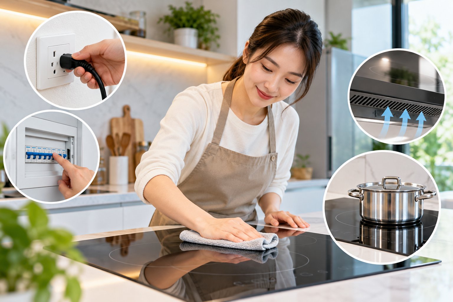 Ảnh minh hoạ: Bếp từ không lên nguồn: Checklist kiểm tra an toàn