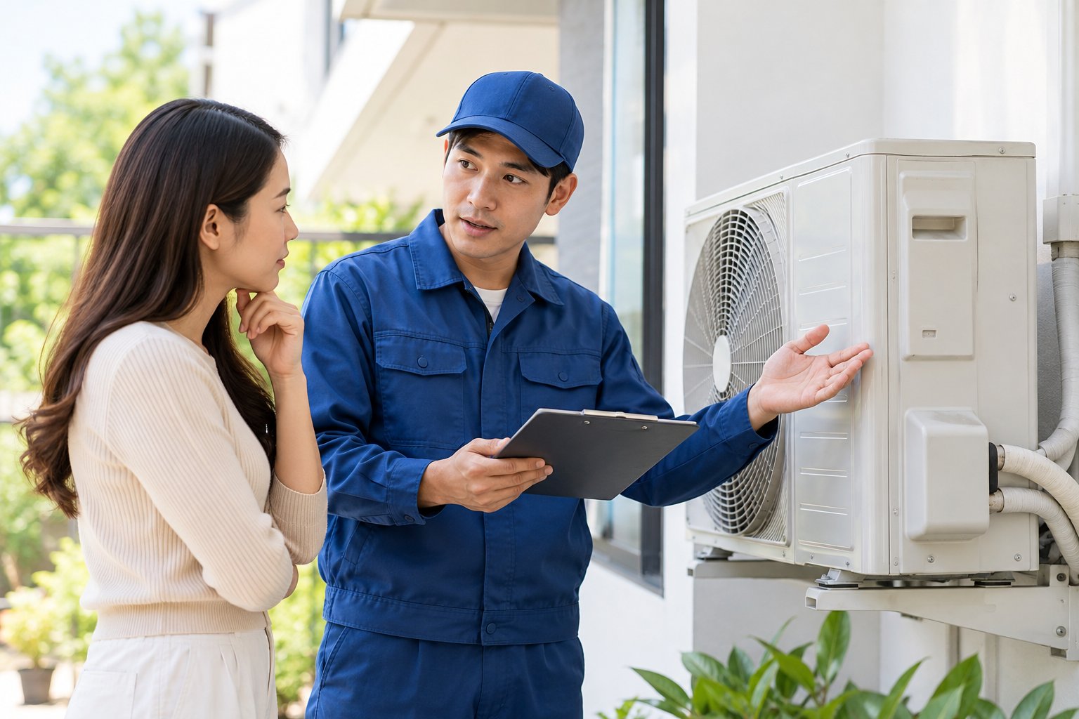Ảnh minh hoạ: Dàn nóng máy lạnh không chạy: Kiểm tra an toàn
