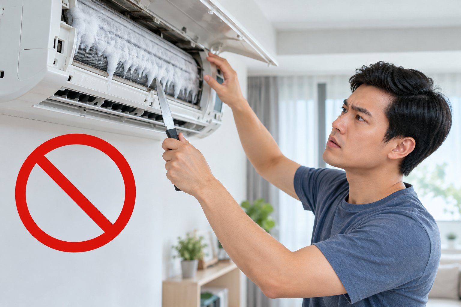 Ảnh minh hoạ: Máy lạnh đóng tuyết dàn lạnh: Nguyên nhân và xử lý
