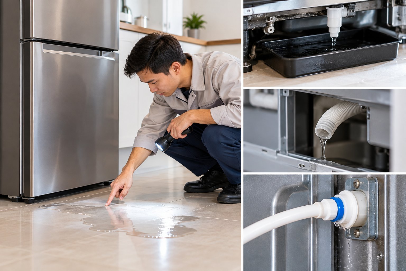 Tủ lạnh bị chảy nước ra sàn: Cách kiểm tra an toàn 2 Ảnh minh hoạ: Tủ lạnh bị chảy nước ra sàn: Cách kiểm tra an toàn