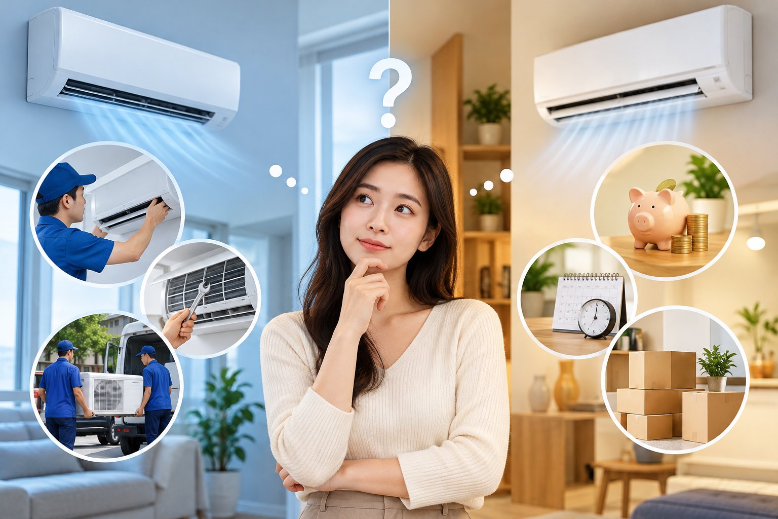Ảnh minh hoạ: Nên thuê hay mua máy lạnh? Khung quyết định thực tế